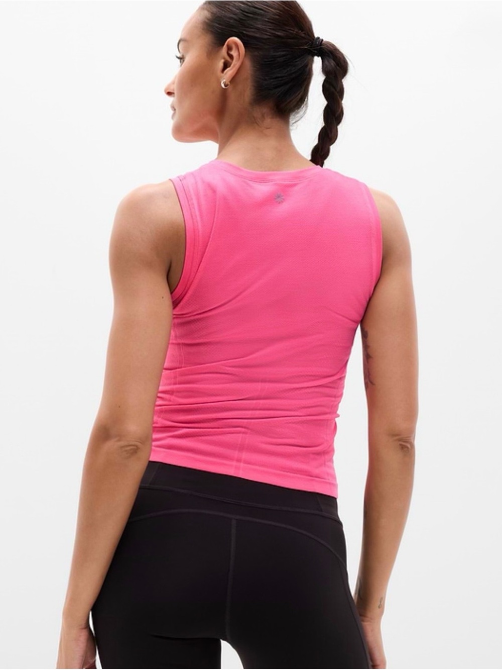 NWT Athleta Momentum Flex Tank in Cerise Heather Size Small - Picture 2 of 9